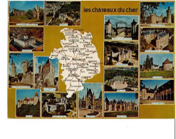 LES CHATEAUX DU CHER CARTE GEO - Altri & Non Classificati