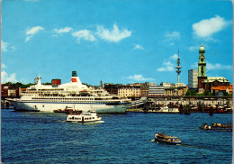 51722 - Deutschland - Hamburg , Hafen Mit Fernsehturm , Michaeliskirche Und MS Royal Viking Sea - Nicht Gelaufen  - Other & Unclassified