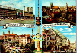 51596 - Deutschland - München , Olympiastadt , Hauptbahnhof , Viktualienmarkt , Hofbräuhaus - Gelaufen 1971 - Muenchen