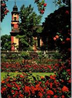 51559 - Deutschland - Insel Mainau , Im Bodensee , Schloßkirche Mit Rosengarten - Gelaufen 1970 - Konstanz