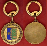 ** PORTE - CLEFS  SOCIETE  MANTAISE  D' AUTOMOBILES ** - Portachiavi