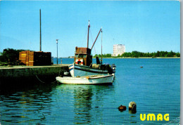 51387 - Kroatien - Umag , Hotel Adriatic , View , Hafen , Boot - Gelaufen 1984 - Croazia