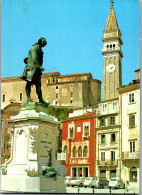 51348 - Slowenien - Piran , View , Motiv , Monument , Denkmal - Gelaufen 1981 - Slowenien