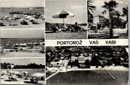 51290 - Slowenien - Portoroz , Vas Vabi , Mehrbildkarte - Gelaufen 1967 - Slowenien