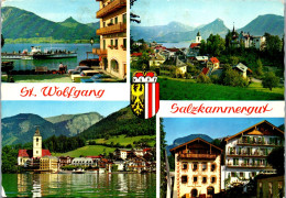 51860 - Oberösterreich - St. Wolfgang , Hotel Weißes Rößl Mit Dampfer Kaiser Franz Josef , Mehrbildkarte - 1971 - St. Wolfgang