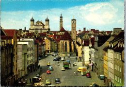 51847 - Deutschland - Augsburg , Jakobskirche , Rathaus Und Perlachturm - Gelaufen 1962 - Augsburg