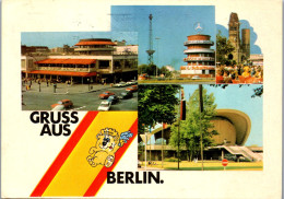 51808 - Deutschland - Berlin , Cafe Kranzler , Gedächtniskirche , Funkturm , Kongreßhalle - Gelaufen  - Andere & Zonder Classificatie