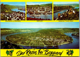 51790 - Deutschland - Boppard , Braubach Mit Marksburg , Burgruinen Feindlicher Brüder - Gelaufen  - Boppard