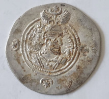 SASANIAN KINGS. Khosrau II. 591-628 AD. AR Silver  Drachm  Year 21 Mint Kerman - Orientale
