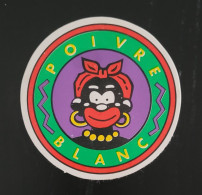 Autocollant Vintage Marque Vêtements Poivre Blanc - Stickers