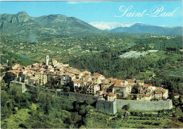 CPM FRANCE 06 ALPES-MARITIMES SAINT-PAUL-DE-VENCE - Vue Aérienne Du Village - Saint-Paul