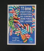 Autocollant Vintage 11ème Festival International De Cinéma Jeune Public De Laon 1993 - Stickers