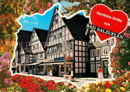 72890027 Bad Salzuflen Fachwerkhaeuser Fussgaengerzone Blumen Herz Bad Salzuflen - Bad Salzuflen