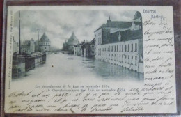 Cpa Kortrijk ; De Overstroomingen Der Leie In November 1894 - Kortrijk