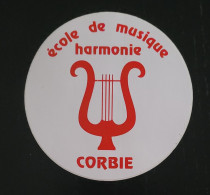 Autocollant Vintage école De Musique / Harmonie Corbie Somme - Stickers