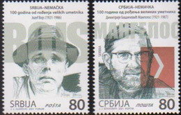 SERBIA, 2021, MNH, JOINT ISSUES, JOINT ISSUE WITH GERMANY, ART, JOZEF BOJS, JOSEPH BEUYS, 2v - Emissions Communes