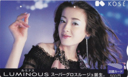 Japan Prepaid Libary Card 500 - Woman KOSE Luminous - Japon