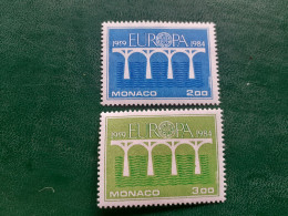 TIMBRES   MONACO  ANNEE  1984    N  1418  /  1419     NEUFS  LUXE** - Nuovi
