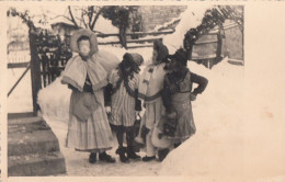 Children Dressed For Halloween Old Photo Postcard 1930s - Halloween