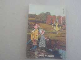 CPSM -  AU PLUS RAPIDE - CARTE HUMORISTIQUE - THEME CHASSE CHASSEUR -  VOYAGEE TIMBREE - Humour