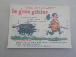 CPSM -  AU PLUS RAPIDE - CARTE HUMORISTIQUE - THEME CHASSE CHASSEUR -  VOYAGEE NON TIMBREE - Humor