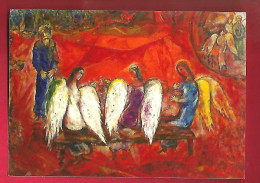 Image Pieuse Marc Chagall L'hospitalité D' Abraham - Matthieu Masson Prêtre Notre Dame De La Treille Lille 22-06-2008 - Devotieprenten