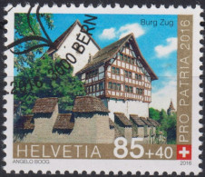 2016 Schweiz Pro Patria, Burg Zug, ⵙ Zum:CH B333, Mi:CH 2450, Yt:CH 2370 - Used Stamps