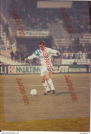 Fixe Football OM Olympique De Marseille OM-CAEN 1991-1992 Franck Sauzée Beau Format - Sporten