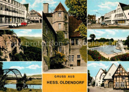 72887616 Hessisch Oldendorf Teilansichten Schloss Schwimmbad Bruecke Hessisch Ol - Sonstige & Ohne Zuordnung