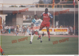 Fixe Football OM Olympique De Marseille Marcel Dessailly 1993 Beau Format - Sporten