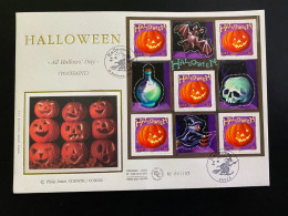 Enveloppe 1er Jour GF Soie "Halloween" - 20/10/2001 - 3428 - BF40 - 2000-2009