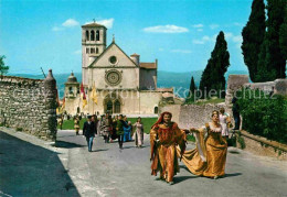 72887491 Assisi Umbria Manifestazione Folcloristica Del Calendimaggio Basilica D - Otros & Sin Clasificación