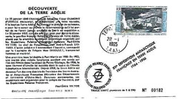 Fracea & FDC XV Expéditions Polaires Françaises Terre Adélie 1965 (68768) - 1960-1969