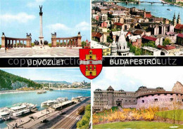 72886838 Budapest Denkmal Stadtblick Donau Festung Budapest - Hongrie