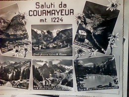 SALUTI VEDUTE COURMAYEUR  VB1957  JV6492 - Other & Unclassified