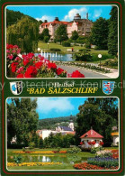 72886591 Bad Salzschlirf Kurhaus Kurpark Teich Bad Salzschlirf - Andere & Zonder Classificatie