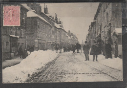 25 - PONTARLIER - La Grande Rue De Pontarlier, En Temps De Neige - Pontarlier