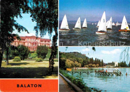 72886500 Balaton Plattensee Hotel Uferpartie Am See Badesteg Segelregatta Budape - Ungheria
