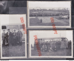 Fixe Photos Rassemblement Volontaires Croix De Feu Colonel De La Rocque Stade Autobus Voiture Années 30 * - Guerra, Militari