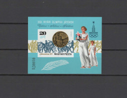 Hungary 1980 Olympic Games Moscow, S/s Imperf. MNH -scarce- - Verano 1980: Moscu