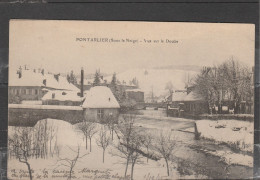 25 - PONTARLIER - (Sous La Neige) - Vue Sur Le Doubs - Pontarlier