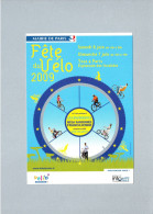 Vélo : Fête Du Vélo à Paris En 2009 (carton De La Carte Très Fine) - Otros & Sin Clasificación