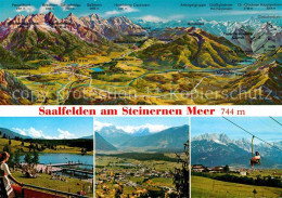 72886025 Saalfelden Steinernes Meer Pnaorama Freibad Sesselbahn Saalfelden Stein - Sonstige & Ohne Zuordnung