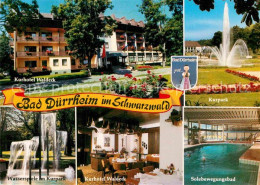 72885785 Bad Duerrheim Kurhotel Waldeck Kurpark Fontaene Wasserspiele Solebewegu - Bad Dürrheim