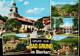 72885771 Bad Grund Kirche Kurpark Konzerthalle Teilansicht Iberger Kaffeehaus Ba - Autres & Non Classés