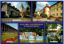 72885504 Bad Orb Kirche Rathaus Gradierwerk Freibad Konzertpavillon Heilbad Natu - Bad Orb