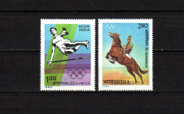 India 1980 Olympic Games Moscow Set Of 2 MNH - Summer 1980: Moscow