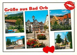 72885498 Bad Orb Saline Platz Marktplatz Fachwerkhaeuser Kirchgasse Kirche Kuror - Bad Orb