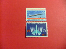 55 NEW HEBRIDES 1968 / AVIÓN SUPERSONICO FRANCO - BRITANICO CONCORDE / YVERT 278 / 279 MNH - Neufs