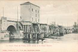 78 Poissy Le Vieux Pont De Poissy Et Le Vieux Moulin CPA - Poissy